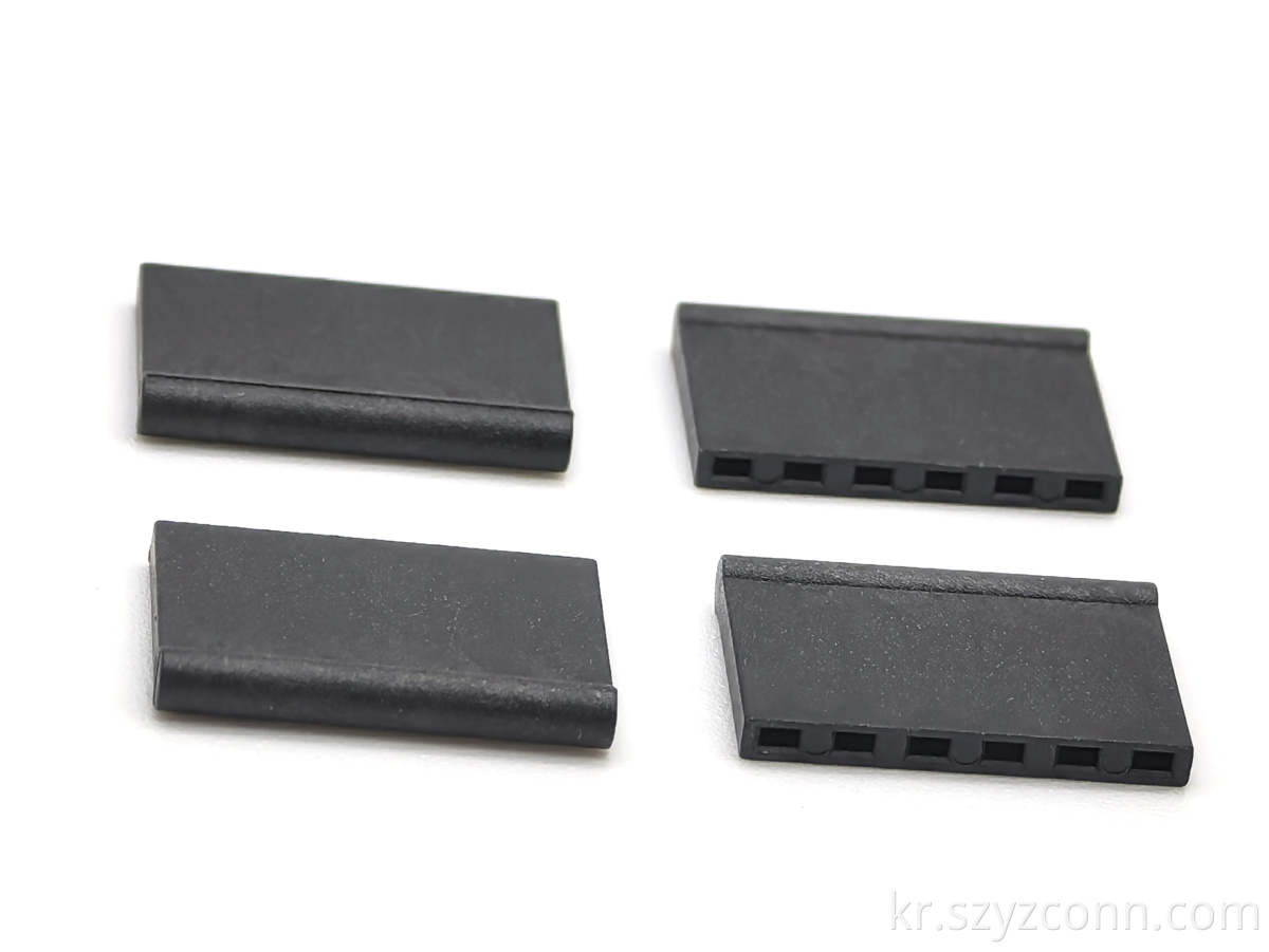 2.54mm 피치 방수 캡 커넥터 1*6P 2.54mm Pitch Waterproof Cap Connector 1*6P